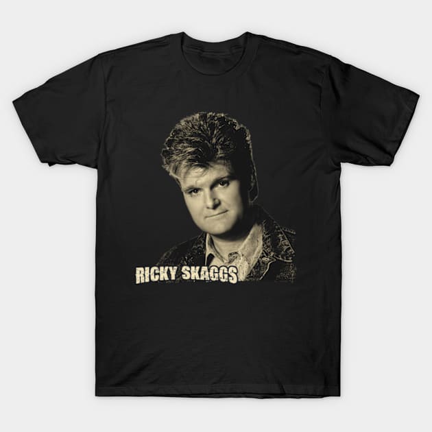 The Ricky Skaggs Art drawing T-Shirt by Kokogemedia Apparelshop